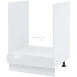 Meuble Pour Four Encastrable Bellissi Blanc Brillant 1 Tiroir L 60 Cm Type De Poignee: Porte Avec Poignée Integrée