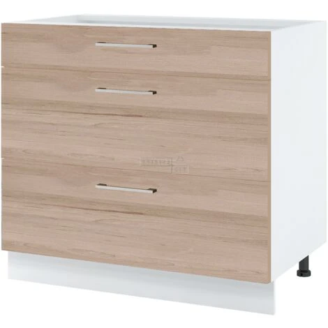 Casserolier Bellissi Chene L 90 Cm Type De Poignee: Porte Avec Poignée Apparente - Couleur: Décor Chêne Naturel 3 Casserolier Bellissi Chene L 90 Cm Type De Poignee: Porte Avec Poignée Apparente - Couleur: Décor Chêne Naturel