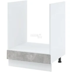 Meuble Pour Four Encastrable Bellissi Beton Naturel 1 Tiroir L 60 Cm Type De Poignee: Porte Avec Poignée Integrée