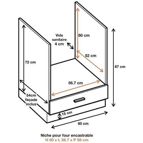 Meuble Pour Four Encastrable Bellissi Chene 1 Tiroir L 60 Cm Type De Poignee: Porte Avec Poignée Apparente - Couleur: Décor Chêne Brut 4 Meuble Pour Four Encastrable Bellissi Chene 1 Tiroir L 60 Cm Type De Poignee: Porte Avec Poignée Apparente - Couleur: Décor Chêne Brut – Image 2