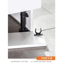 Colonne De Cuisine Pour Réfrigérateur Encastrable Bellissi Beton Naturel 3 Portes L 60 Cm Type De Poignee: Porte Avec Poignée Apparente -VIDAXL || Bosch || Whirlpool Soldes 53641858 4
