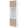 Colonne De Cuisine Pour Micro-onde Et Four Encastrable Bellissi Chene 2 Portes L 60 Cm Type De Poignee: Porte Avec Poignée Apparente - Couleur: Décor Chêne Naturel -VIDAXL || Bosch || Whirlpool Soldes 53641881 1