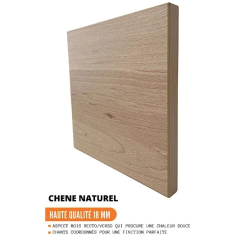 Colonne De Cuisine Pour Micro-onde Et Four Encastrable Bellissi Chene 2 Portes L 60 Cm Type De Poignee: Porte Avec Poignée Apparente - Couleur: Décor Chêne Naturel 5 Colonne De Cuisine Pour Micro-onde Et Four Encastrable Bellissi Chene 2 Portes L 60 Cm Type De Poignee: Porte Avec Poignée Apparente - Couleur: Décor Chêne Naturel – Image 3