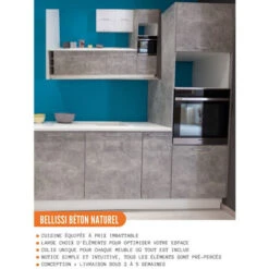 Colonne De Cuisine étagère Ouverte Bellissi Beton Naturel L 20 Cm -VIDAXL || Bosch || Whirlpool Soldes 53641915 4