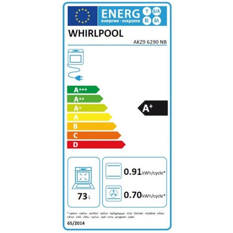 Four Intégrable Multifonction 73l 60cm A+ Pyrolyse Noir - Whirlpool - Akz96290nb 4 Four Intégrable Multifonction 73l 60cm A+ Pyrolyse Noir - Whirlpool - Akz96290nb – Image 2