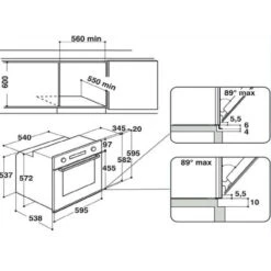 Four Intégrable Multifonction 73l 60cm A+ Pyrolyse Noir - Whirlpool - Akz96290nb 7 Four Intégrable Multifonction 73l 60cm A+ Pyrolyse Noir - Whirlpool - Akz96290nb -VIDAXL || Bosch || Whirlpool Soldes 53909177 3
