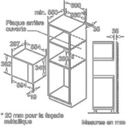 Micro-ondes Encastrable 20l 800w - Bosch - Bfl520ms0 -VIDAXL || Bosch || Whirlpool Soldes 54089044 4