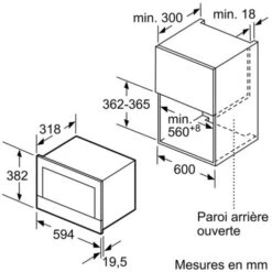 Micro-ondes Encastrable 21l 900w Inox/noir - Siemens - Bf634lgs1 -VIDAXL || Bosch || Whirlpool Soldes 54094045 4