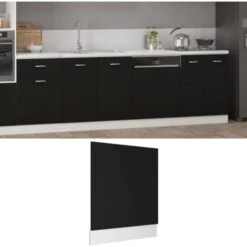 INLIFE Panneau De Lave-vaisselle Noir 59,5x3x67 Cm Agglom¨r¨ -VIDAXL || Bosch || Whirlpool Soldes 56630759 2