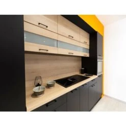 Casserolier Lovia Noir Mat L 90 Cm Type De Façade: Porte Avec Poignée Apparente -VIDAXL || Bosch || Whirlpool Soldes 56840161 4