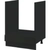 Meuble Pour Four Encastrable Lovia Noir Mat 1 Tiroir L 60 Cm Type De Façade: Porte Avec Poignée Intégrée -VIDAXL || Bosch || Whirlpool Soldes 56840198 1