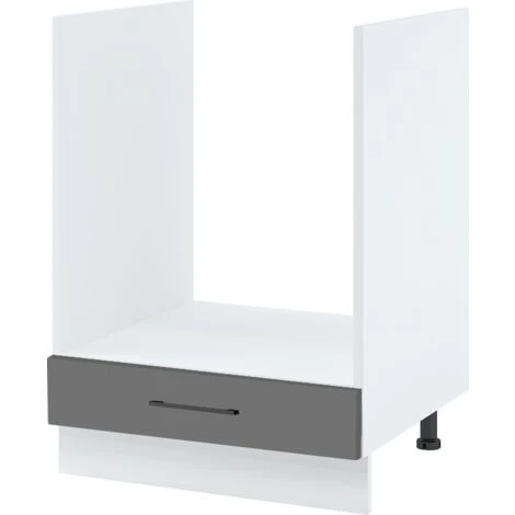 Meuble Pour Four Encastrable Lovia Gris Mat 1 Tiroir L 60 Cm Type De Façade: Porte Avec Poignée Apparente 3 Meuble Pour Four Encastrable Lovia Gris Mat 1 Tiroir L 60 Cm Type De Façade: Porte Avec Poignée Apparente