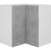 Armoire D'angle Suspendue Gris Béton 57x57x60 Cm Aggloméré 2 Armoire D'angle Suspendue Gris Béton 57x57x60 Cm Aggloméré -VIDAXL || Bosch || Whirlpool Soldes 57843833 1