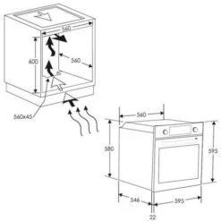 ROSIERES RFN5871IN - Four Encastrable Pyrolyse - Chaleur Pulsée - 70 L - Porte Froide - Classe A -VIDAXL || Bosch || Whirlpool Soldes 57917771 5
