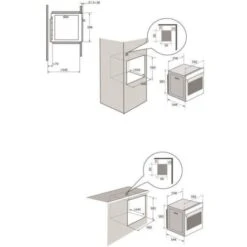 Four électrique Encastrable Pyrolyse Chaleur Tournante BRANDT BXP5560B - Noir - 73L - A+ - Multifonction -VIDAXL || Bosch || Whirlpool Soldes 57921067 3