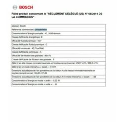 Hotte Tiroir 388m³/h BOSCH 60cm, DFM064W54 -VIDAXL || Bosch || Whirlpool Soldes 57929007 5