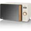 SWAN SM22036WHTNEU Micro-ondes Digital 20L Design Moderne Nordic 800W Blanc -VIDAXL || Bosch || Whirlpool Soldes 58535142 1