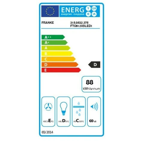 Hotte Tiroir 420m³/h FRANKE 60cm, 487702 4 Hotte Tiroir 420m³/h FRANKE 60cm, 487702 – Image 2