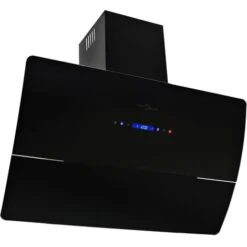 Nova Capuche En Aspirant Avec Mur En Acier Inoxydable 756 M³ / H Noir Différentes Tailles Taille : 90 Cm