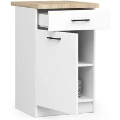 Meuble De Cuisine Bas, Armoire De Cuisine AKORD S40 OLIWIA Modulable, Blanc 40 Cm 1 Porte 1 Tiroir Façade Blanche 2 étagères 40x46x85 Cm 8 Meuble De Cuisine Bas, Armoire De Cuisine AKORD S40 OLIWIA Modulable, Blanc 40 Cm 1 Porte 1 Tiroir Façade Blanche 2 étagères 40x46x85 Cm -VIDAXL || Bosch || Whirlpool Soldes 60055185 2