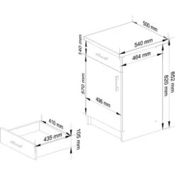 Meuble De Cuisine Bas AKORD S50, LIMA Modulable Blanc 50 Cm 1 Porte 1 Tiroir Façade Chêne Sonoma 2 étagères 50x44,5x82 Cm 9 Meuble De Cuisine Bas AKORD S50, LIMA Modulable Blanc 50 Cm 1 Porte 1 Tiroir Façade Chêne Sonoma 2 étagères 50x44,5x82 Cm -VIDAXL || Bosch || Whirlpool Soldes 60055300 3