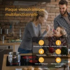 Table De Cuisson Vitrocéramique Encastrable, électrique Plaque De Cuisson 60cm, 6600W, 4 Foyers Gasland Chef CH604BF -VIDAXL || Bosch || Whirlpool Soldes 61062924 3
