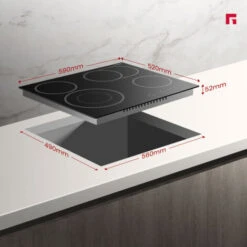 Table De Cuisson Vitrocéramique Encastrable, électrique Plaque De Cuisson 60cm, 6600W, 4 Foyers Gasland Chef CH604BF -VIDAXL || Bosch || Whirlpool Soldes 61062924 4