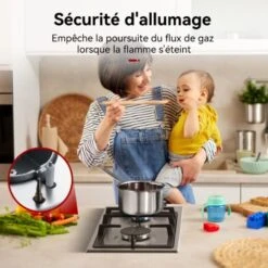 Plaque De Cuisson à Gaz 2 Foyers, 30cm, Encastrable, Gaz Naturel/GPL, Acier Inoxydable Gasland Chef GH30SF -VIDAXL || Bosch || Whirlpool Soldes 61062930 4