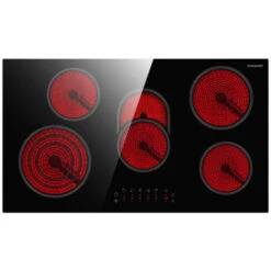 Plaque De Cuisson électrique En Céramique Intégrée 5 Foyers, 8500 W Avec Zone Triple & Ovale 90cm Gasland Chef CH90BF
