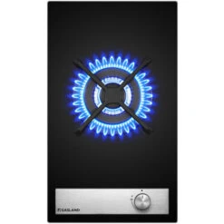 Plaque De Cuisson à Gaz 30cm, Encastrée Plaque Gaz 1 Feux, Encastrable Brûleur Unique, Gaz Naturel/GPL, Noir Gasland Chef GH12BF