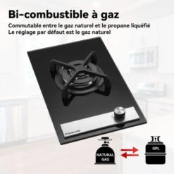 Plaque De Cuisson à Gaz 30cm, Encastrée Plaque Gaz 1 Feux, Encastrable Brûleur Unique, Gaz Naturel/GPL, Noir Gasland Chef GH12BF -VIDAXL || Bosch || Whirlpool Soldes 61088663 4