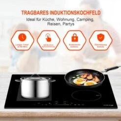 Plaque De Cuisson Encastrée à Induction 7000 W Avec 4 Foyers, Plaque De Cuisson Flexinduction Pour Barbecue, Gasland Chef IH604BF -VIDAXL || Bosch || Whirlpool Soldes 61088664 3