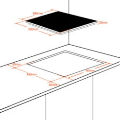 Plaque De Cuisson Encastrée à Induction 7000 W Avec 4 Foyers, Plaque De Cuisson Flexinduction Pour Barbecue, Gasland Chef IH604BF -VIDAXL || Bosch || Whirlpool Soldes 61088664 5