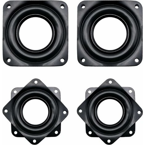 DENUOTOP 4 Pièces Lazy Plaque Pivotante Métal Plateau Tournant Support Rotatif à 360 Degrés, Pivotante à Roulement à Billes Porteurs Pour Table Chaise Télévision Canapé Chaise 4 DENUOTOP 4 Pièces Lazy Plaque Pivotante Métal Plateau Tournant Support Rotatif à 360 Degrés, Pivotante à Roulement à Billes Porteurs Pour Table Chaise Télévision Canapé Chaise – Image 2