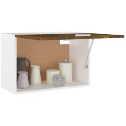 Armoire Suspendue Chêne Fumé 60x31x40 Cm Bois D'ingénierie VidaXL -VIDAXL || Bosch || Whirlpool Soldes 63964657 4