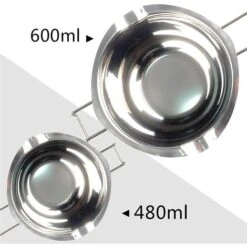 Double Chaudière En Acier Inoxydable 304 Pour Fabrication De Bougies, Pot De Fusion Pour Beurre, Chocolat, Bonbons, Fromage, Caramel, 600 ML -VIDAXL || Bosch || Whirlpool Soldes 64661236 4