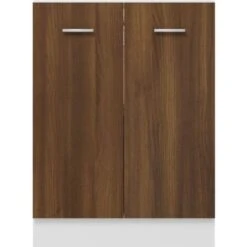 Armoire De Plancher Chêne Marron 60x46x81,5cm Bois D'ingénierie VidaXL -VIDAXL || Bosch || Whirlpool Soldes 64876736 5