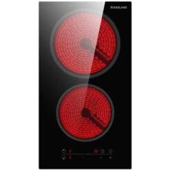 Table De Cuisson, Gasland Chef CH30BF Vitrocéramique 2 Foyer 3000W- Plaques (Intégré, Verre-céramique, Noir, Toucher, Devant)