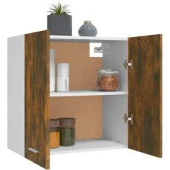 Armoire Suspendue Chêne Fumé 60x31x60 Cm Bois D'ingénierie VidaXL -VIDAXL || Bosch || Whirlpool Soldes 66266478 4