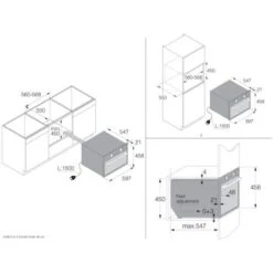 Fours Encastrables Convection Naturelle 50L ASKO 59.5cm, 4821580 -VIDAXL || Bosch || Whirlpool Soldes 66852732 5