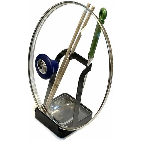 Couvercle De Casserole Et Porte-ustensiles Avec Entonnoir En Silicone Ephé 3 Couvercle De Casserole Et Porte-ustensiles Avec Entonnoir En Silicone Ephé