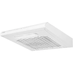 MPM MPM-61-PX-70 Hotte Aspirante Sous Meuble 60cm, 3 Vitesses D'Aspiration, Recirculation Air Blanc