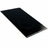 Domino De Cuisson Encastrée De 30 Cm - 2 Foyers Vitrocéramique – Verre Noir – L 29 X L 51 Cm - 9 Niveaux De Puissance – Stop&Go Et Minuteur – Poids 4,5 Kg - HUDSON -VIDAXL || Bosch || Whirlpool Soldes 68345630 1