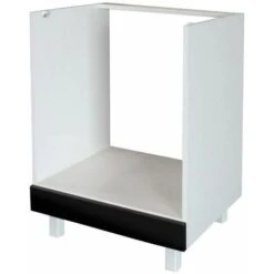 Berlenus CF6BN Meuble Bas De Cuisine Four Noir Haute Brillance 60 Cm -VIDAXL || Bosch || Whirlpool Soldes 68780811 5