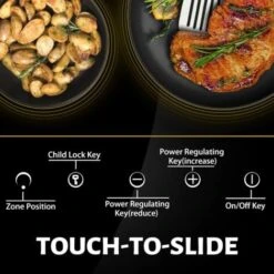 NOXTON Table De Cuisson 4 Foyers En Céramique, 6000W Table De Cuisson Vitrocéramique, L59 X P52 Cm, 9 Niveaux De Puissance, Verrouillage De Sécurité Pour Enfants -VIDAXL || Bosch || Whirlpool Soldes 68954311 3