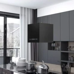 Hotte Suspendue à LCD Tactile 37 Cm Hotte Aspirante Cuisine - Acier Enduit De Poudre -VIDAXL || Bosch || Whirlpool Soldes 69450966 5