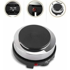 220V 500W Mini Plaque De Cuisson électrique, Portable Plaques De Cuisson Chauffant, Réchauffeur De Plaque De Chauffage De Poêle électrique, Portable Mini Domestique Pour Bureau, Cuisine (prise EU) Lef