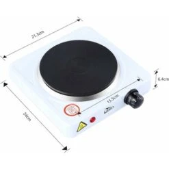 Plaque électrique 1 Feu, 500W Portable Plaque De Cuisson Chauffante, Peut être Chauffé Rapidement, Contrôlé Par Thermostat Cuisson, La Friture Conservation Des Aliments, Cuisine, Blanc Lefou -VIDAXL || Bosch || Whirlpool Soldes 69550818 5