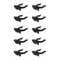 10x Clip De Plinthe Avec Base à Visser En Plastique Noir Ø 32mm Pied Meuble Cuisine Salle De Bain Fixation