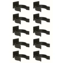 10x Clip De Plinthe à Tenon En Plastique Noir Ø 28mm Pied Meuble Cuisine Salle De Bain Fixation